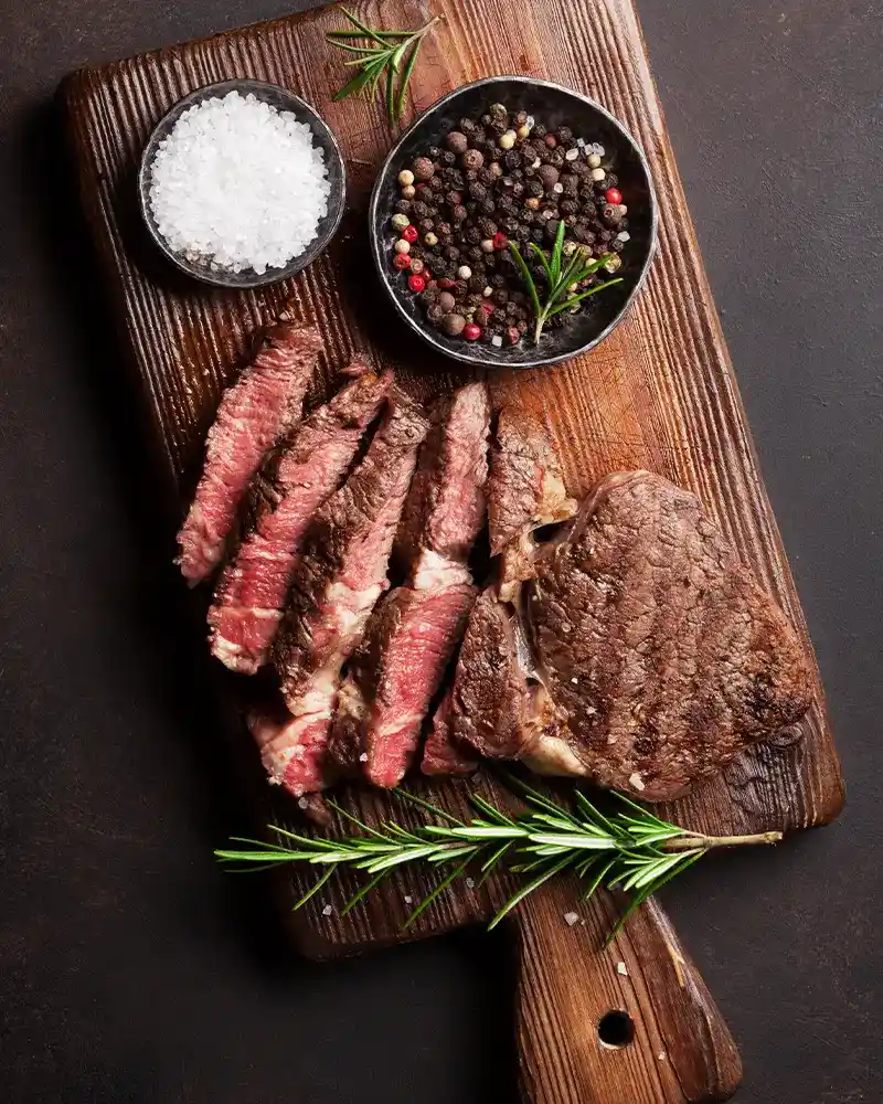A la carte menu in central london
