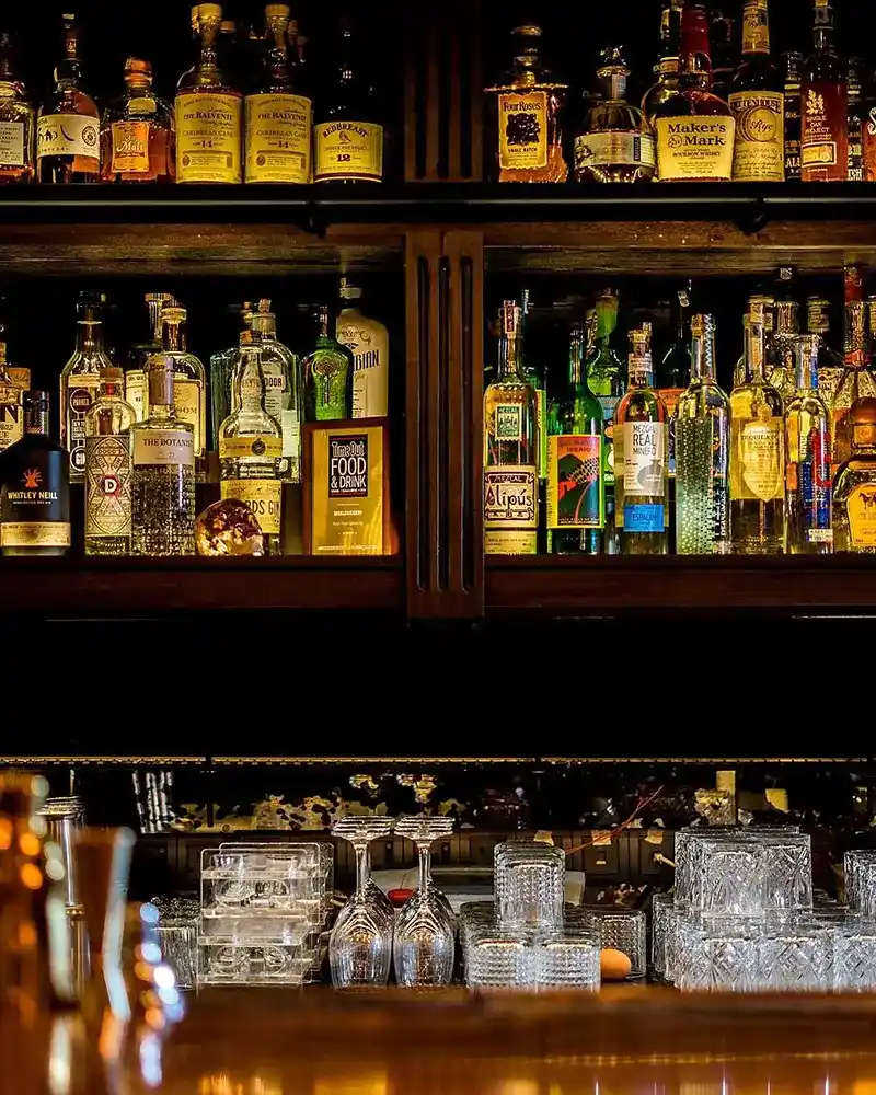 Cocktail and drink menu in Oxford Circus Restaurat