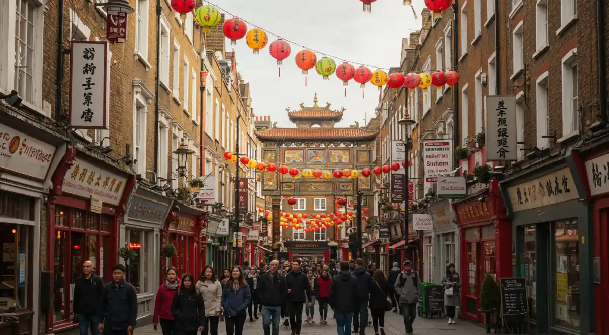 Chinatown street near Leicester Square