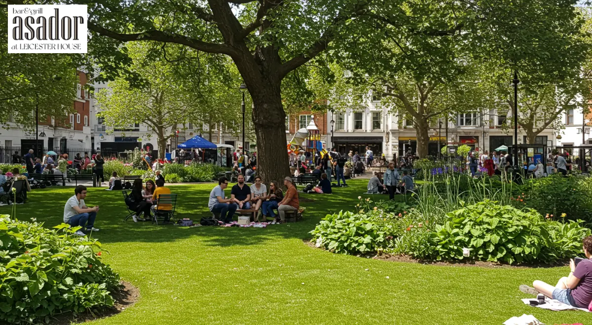 Relax in Leicester Square Gardens