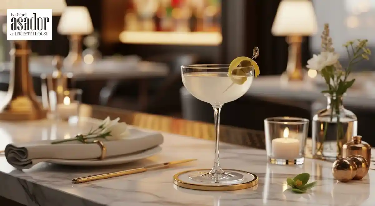 serving of cocktail martini 